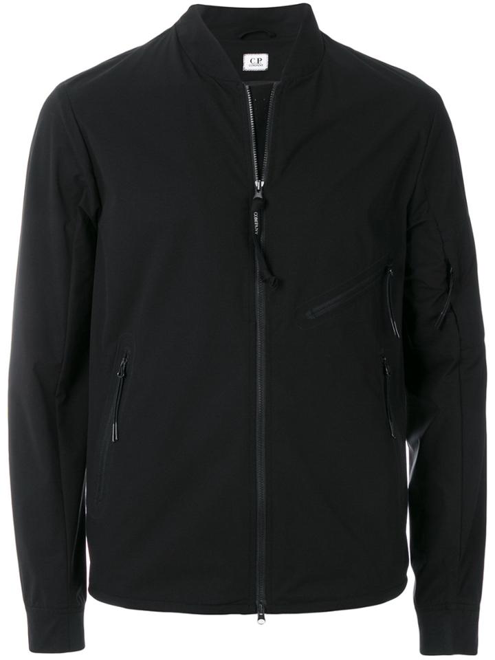 Cp Company Zip Pocket Bomber Jacket - Black