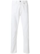 Closed Slim-fit Trousers - White