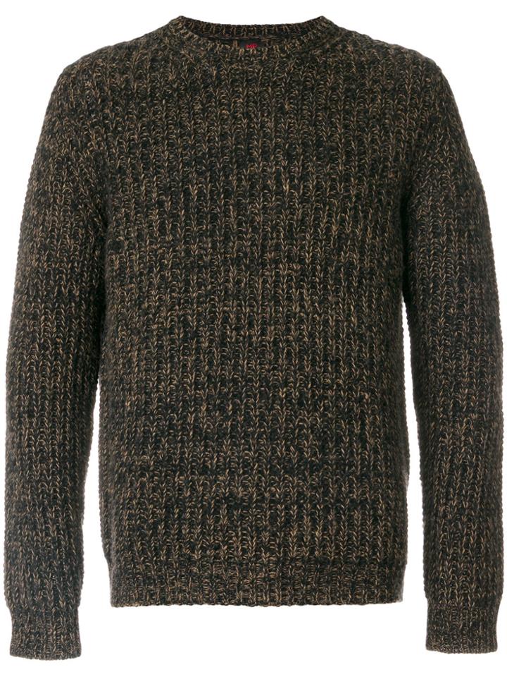 Mp Massimo Piombo Textured Sweater - Brown