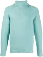 Casablanca Roll-neck Jumper - Blue