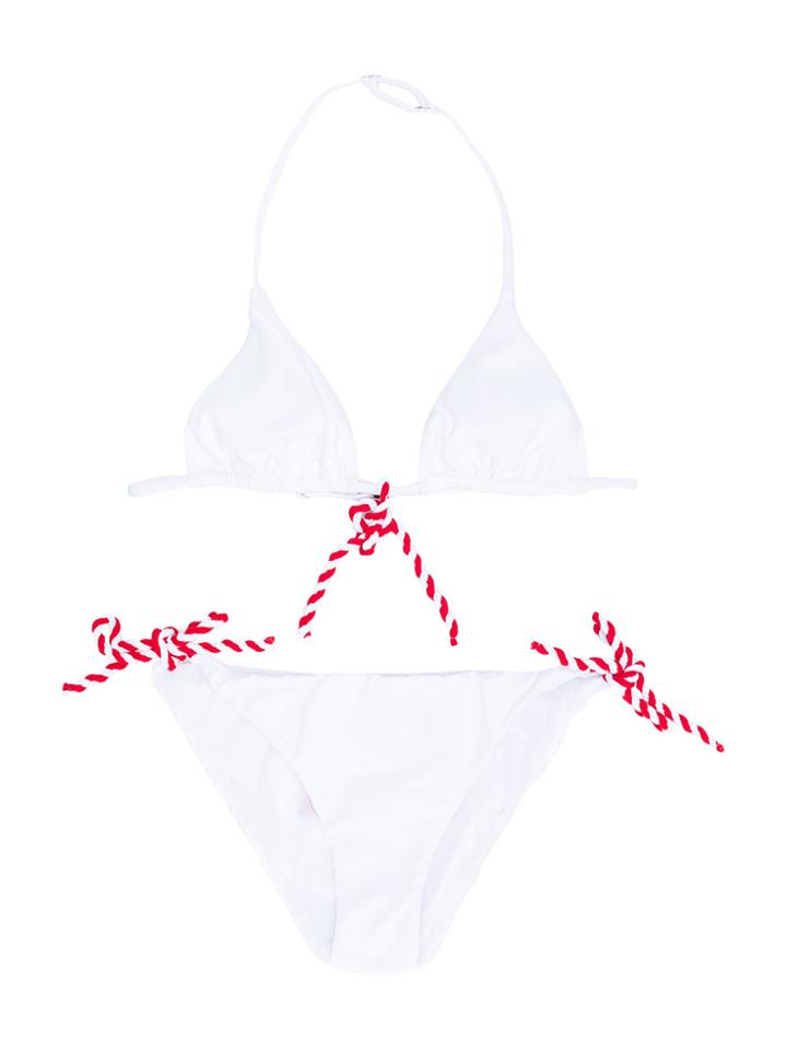 Mc2 Saint Barth Kids Capri Bikini - White