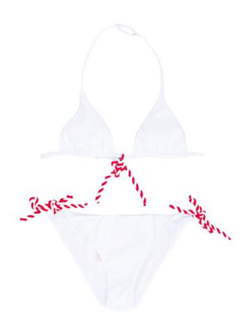 Mc2 Saint Barth Kids Capri Bikini - White