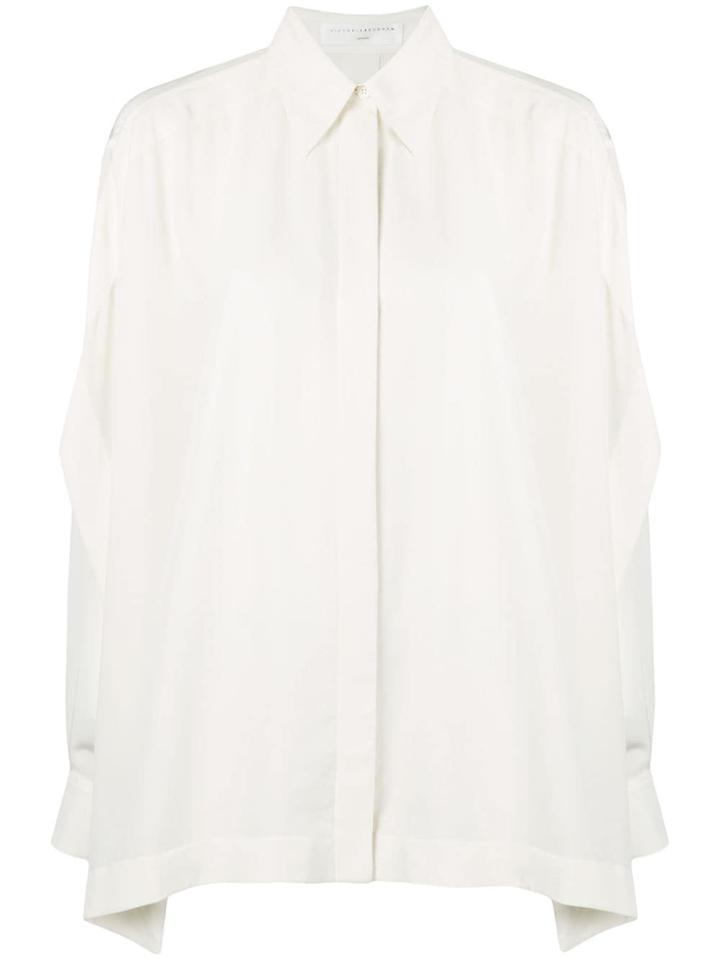 Victoria Beckham Scarf Detail Shirt - White
