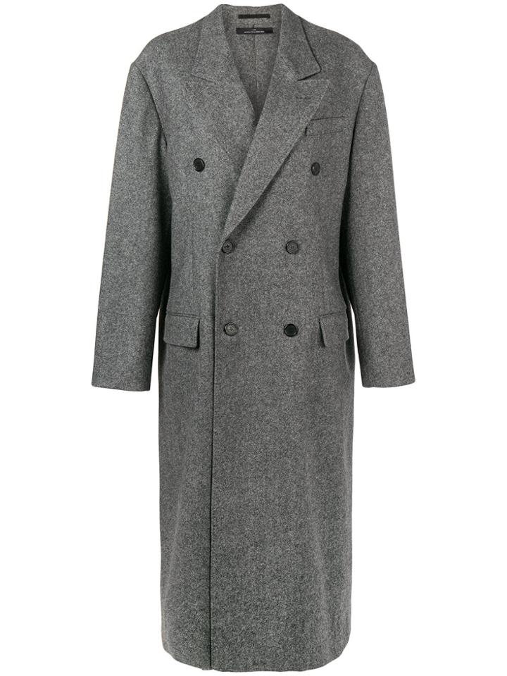 Rokh Double Breasted Coat - Black