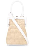 Perrin Paris Woven Crossbody Bag, Women's, Brown, Straw/leather
