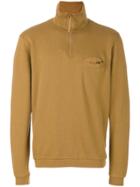 Universal Works Zip Neck Sweatshirt - Brown