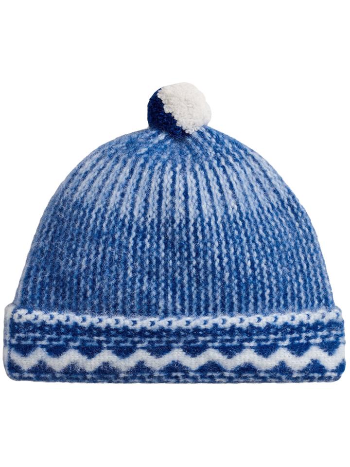 Burberry Pom-pom Beanie - Blue