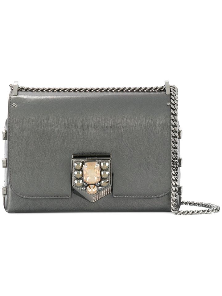 Jimmy Choo Small Lockett Crossbody Bag - Grey