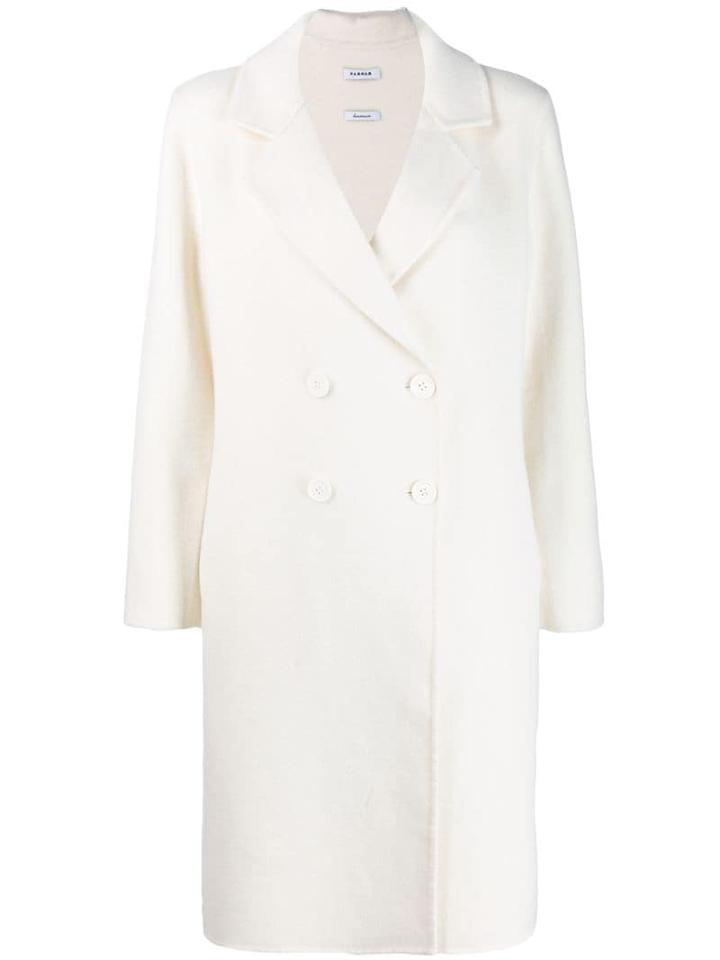 P.a.r.o.s.h. Classic Double-breasted Coat - White