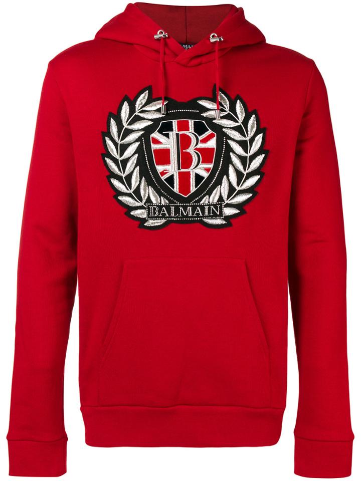 Balmain Embroidered Hoodie