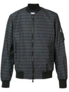 F.s.z - Striped Bomber Jacket - Men - Polyester - M, Blue, Polyester