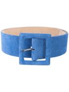 Carolina Herrera Oversized Buckle Belt - Blue