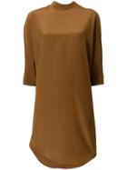 Aspesi Band Collar Dress - Brown