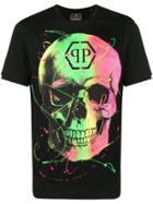 Philipp Plein Gradient Skull Print T-shirt - Black