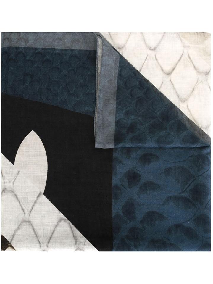 Fendi Snakeskin Effect Scarf