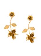 Jennifer Behr Floral Design Earrings - Metallic