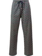 Gucci - Geometric Print Jogging Pants - Men - Cotton/polyester - M, Green, Cotton/polyester