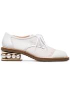 Nicholas Kirkwood White Casati 35 Brogues With Pearls