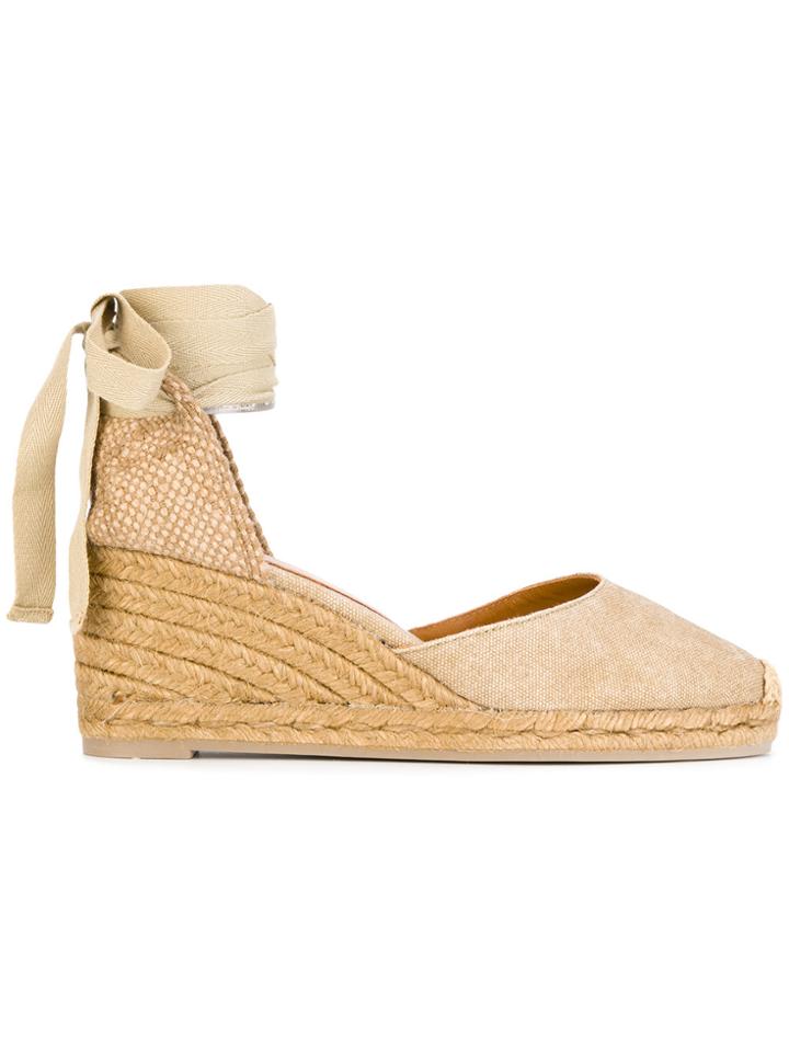 Castañer Wedge Espadrilles - Nude & Neutrals
