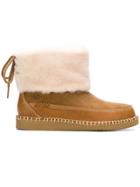 Ugg Australia Shearling Ankle Boots - Brown