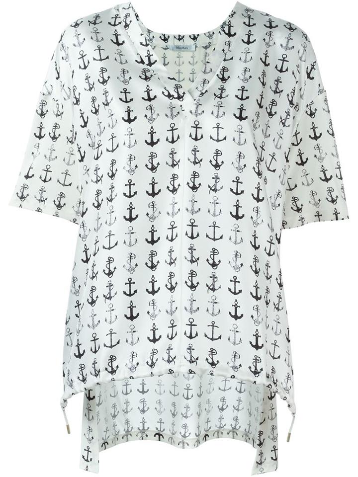 Max Mara Anchor Print Top