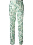 Christian Pellizzari Cigarette Trousers, Women's, Size: 44, Green, Polyester/acetate/polyamide/cotton