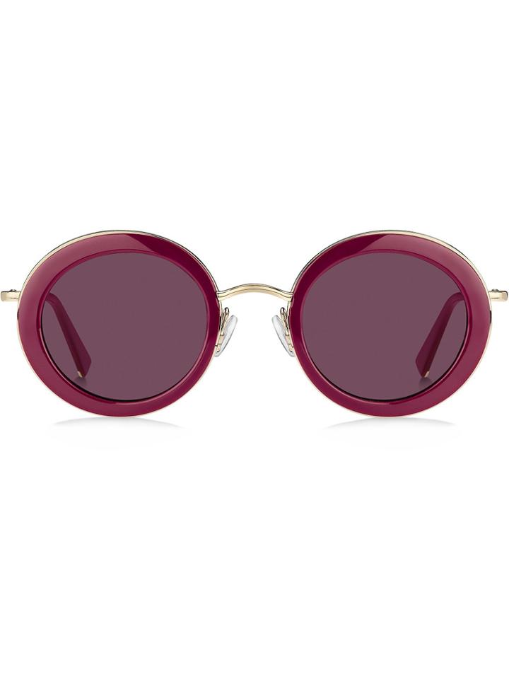 Max Mara Round Sunglasses - Pink & Purple
