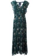 See By Chloé Floral & Dot Print Maxi Dress, Women's, Size: 40, Green, Polyester/viscose