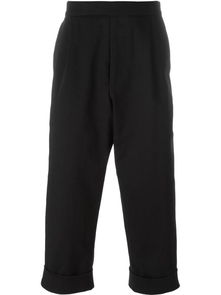 Jw Anderson Cropped Trousers - Black