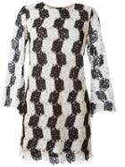 Si-jay Flower Embellished Short Dress