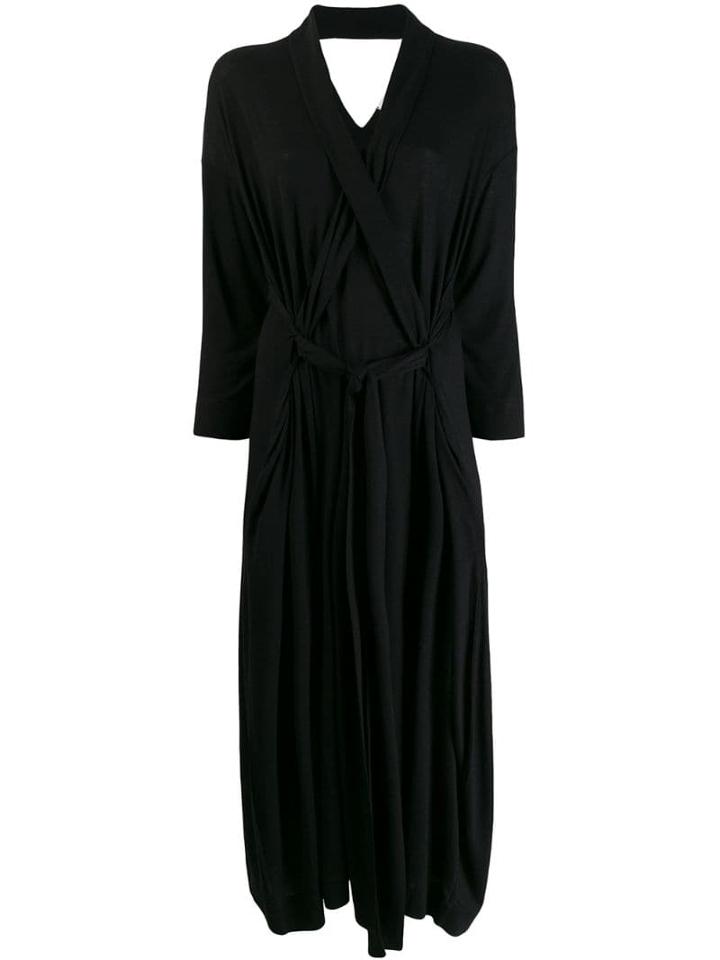 Henrik Vibskov Gathered Midi Dress - Black