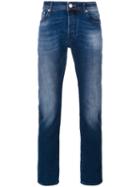 Jacob Cohen Straight Leg Jeans, Men's, Size: 38/34, Blue, Cotton/elastodiene