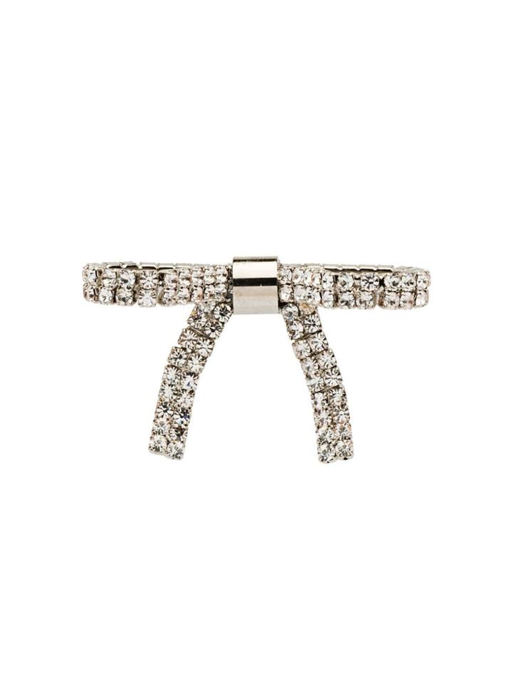 Miu Miu Crystal-embellished Hair Clip - Metallic