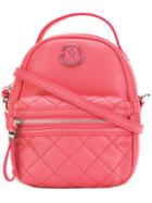 Moncler Georgine Crossbody Bag, Women's, Pink/purple, Lamb Skin/polyester