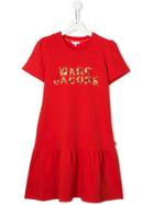 Little Marc Jacobs Logo T-shirt Dress - Red