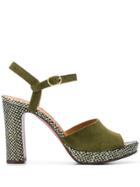 Chie Mihara Casette Sandals - Green