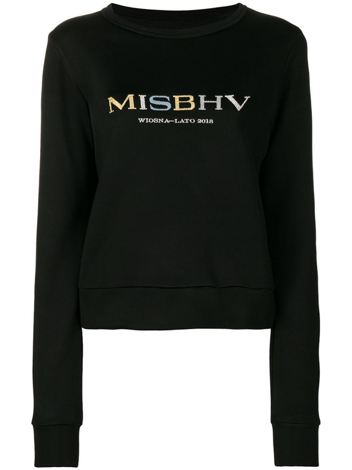 Misbhv Logo Print Sweatshirt - Black