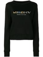 Misbhv Logo Print Sweatshirt - Black