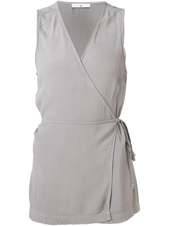 321 Wrap Top - Grey