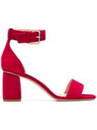 Red Valentino Red(v) Ankle Strap Sandals