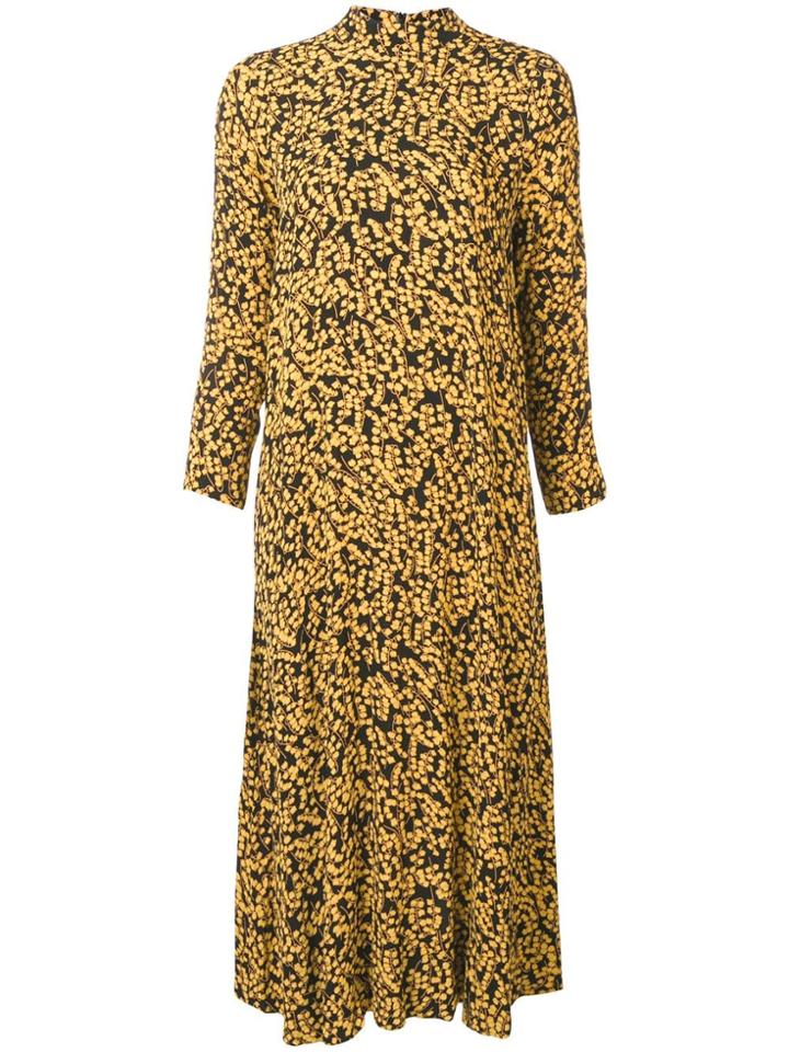 Ganni Goldstone Printed Dress - Black