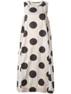 Uma Wang Polka Dot Dress, Women's, Size: Small, Black, Cotton/wool