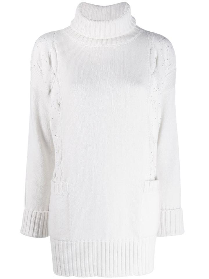 Lorena Antoniazzi Knit Panel Jumper - Neutrals