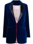 Hebe Studio Velvet Jacket - Blue