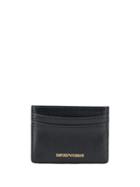 Emporio Armani Logo Embossed Cardholder - Black