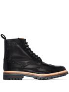 Grenson Fred Lace-up Boots - Black