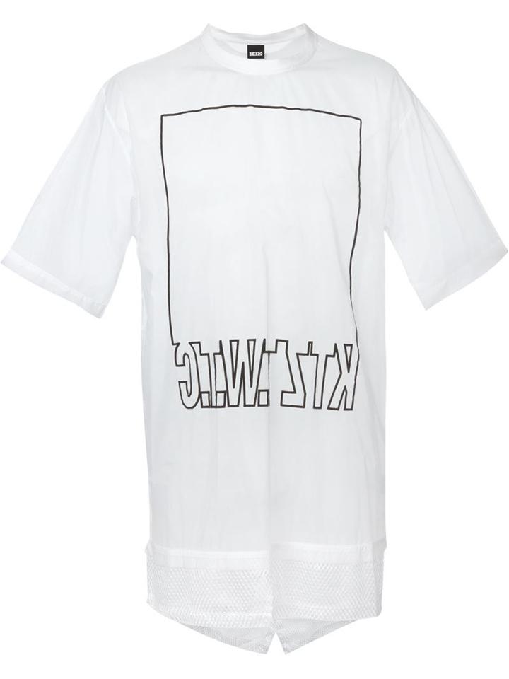 Ktz Longline Sheer T-shirt