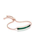 Monica Vinader Rp Baja Green Onyx Bracelet - Gold