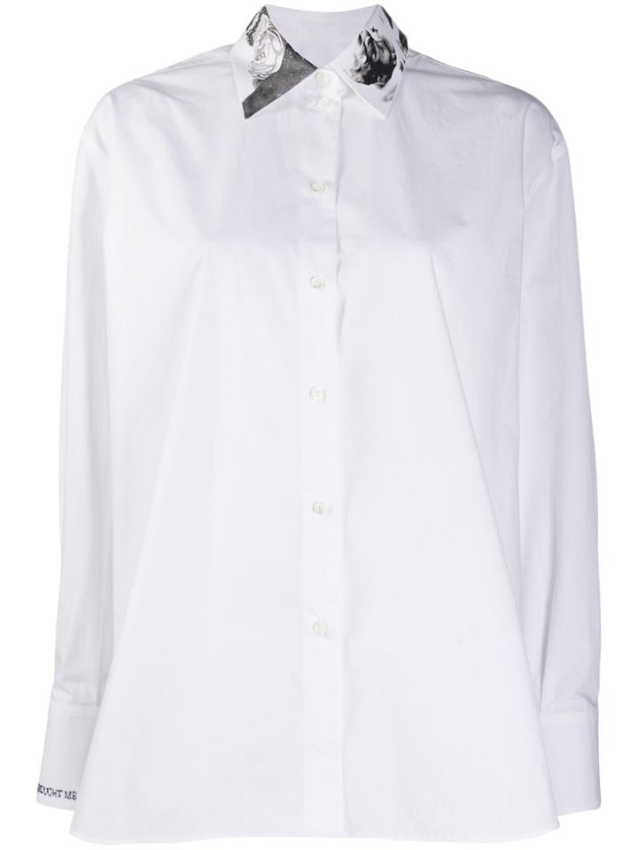 Valentino Embellished Collar Shirt - White