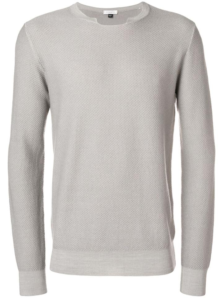 Paolo Pecora Textured Jumper - Grey